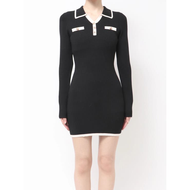 バイカラーニットポロワンピース | RESEXXY | 詳細画像20 