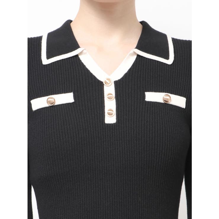 バイカラーニットポロワンピース | RESEXXY | 詳細画像23 