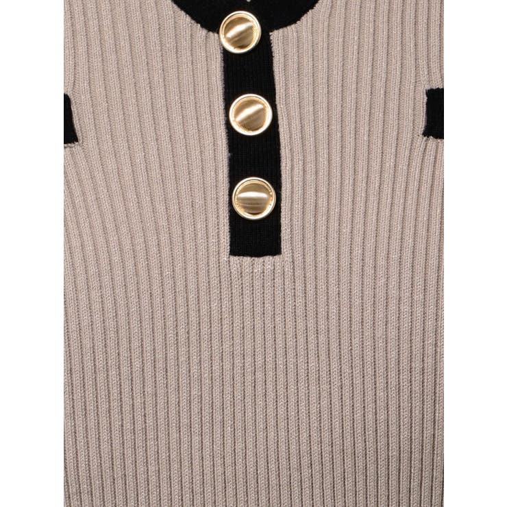 バイカラーニットポロワンピース | RESEXXY | 詳細画像30 