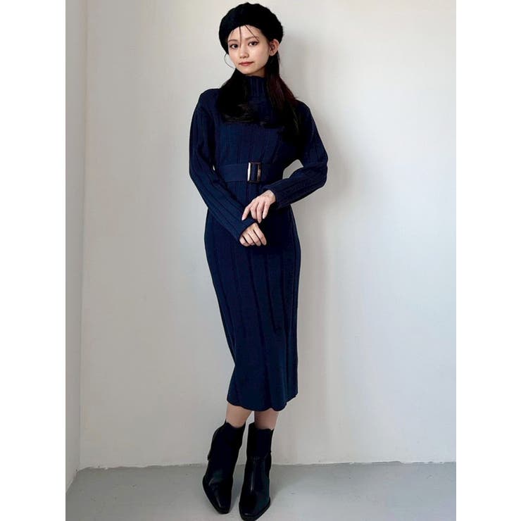 【WEB限定】ワイドリブニットワンピース | RESEXXY | 詳細画像16 