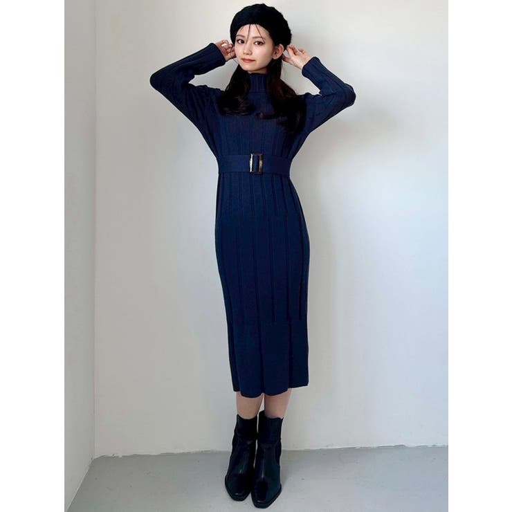 【WEB限定】ワイドリブニットワンピース | RESEXXY | 詳細画像17 