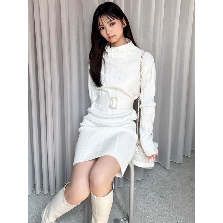 【WEB限定】ワイドリブニットワンピース | RESEXXY | 詳細画像18 