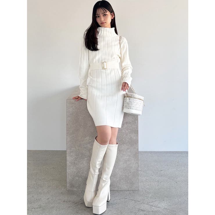 【WEB限定】ワイドリブニットワンピース | RESEXXY | 詳細画像22 