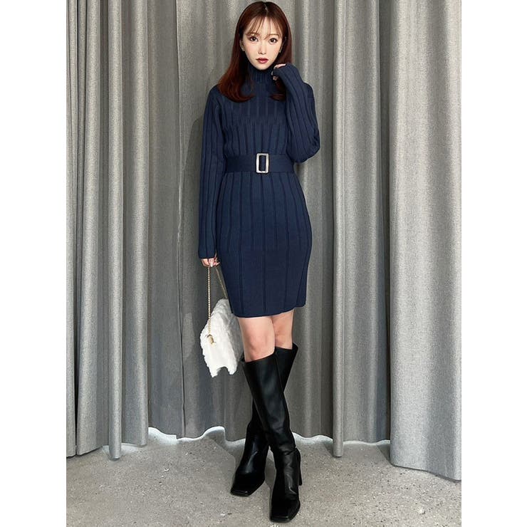 【WEB限定】ワイドリブニットワンピース | RESEXXY | 詳細画像26 