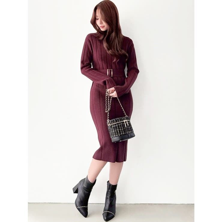 【WEB限定】ワイドリブニットワンピース | RESEXXY | 詳細画像28 