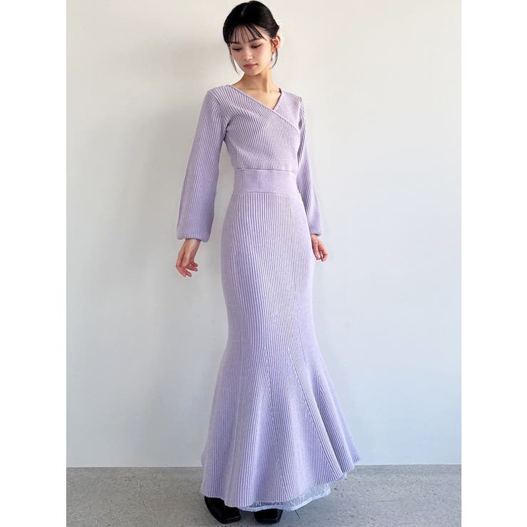 RESEXXY 【WEB限定】カシュクールマーメイドワンピース WEB限定】カシュクールマーメイドワンピース[品番：MKSW0067129