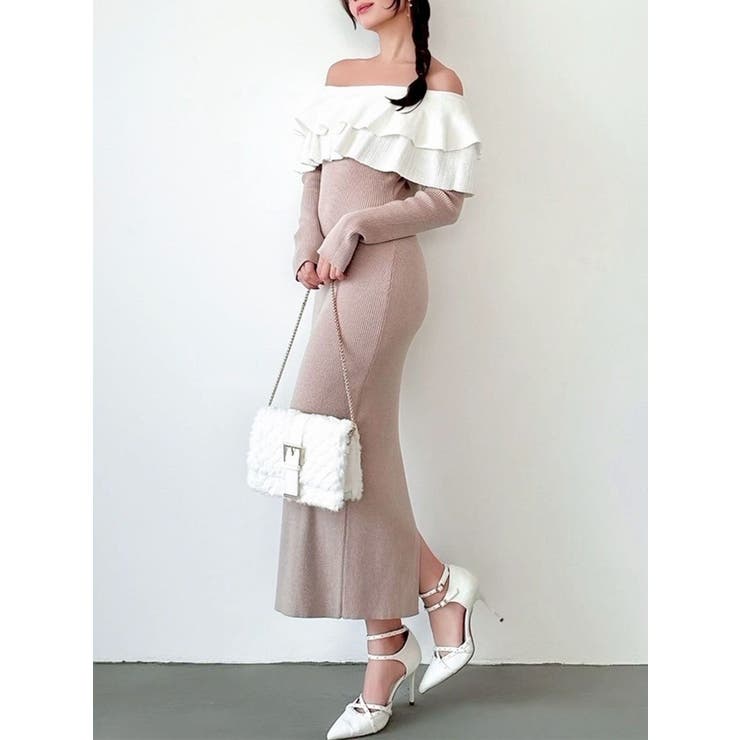 フリルタイトニットワンピース | RESEXXY | 詳細画像1 