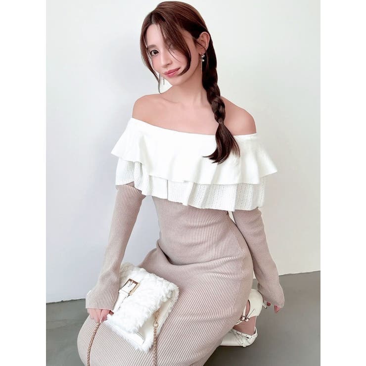 フリルタイトニットワンピース | RESEXXY | 詳細画像12 