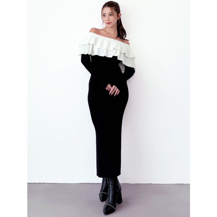 フリルタイトニットワンピース | RESEXXY | 詳細画像6 