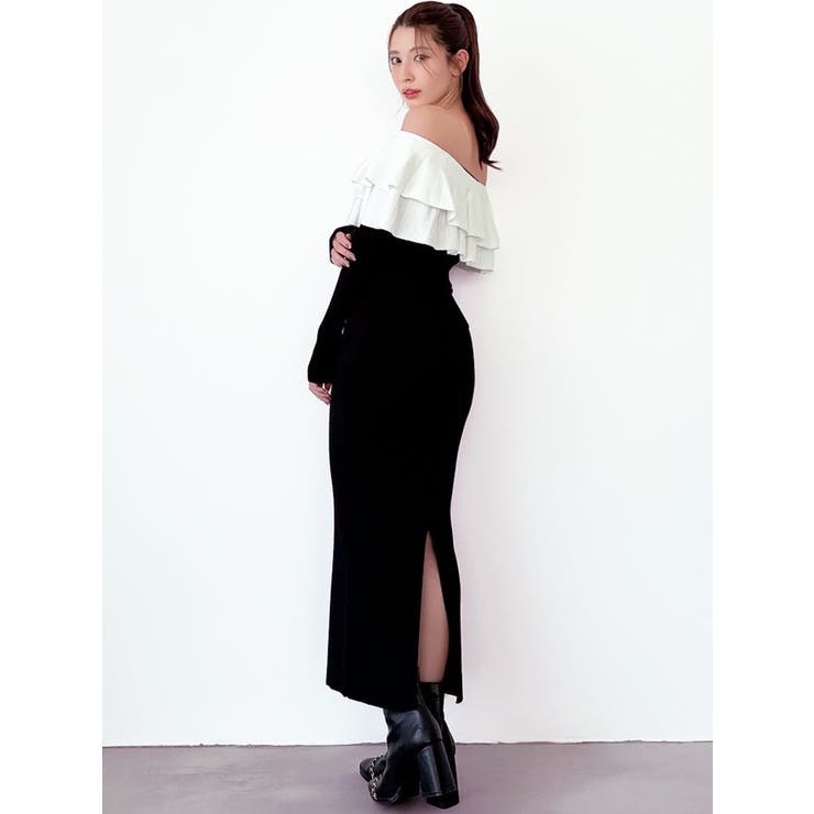 フリルタイトニットワンピース | RESEXXY | 詳細画像8 