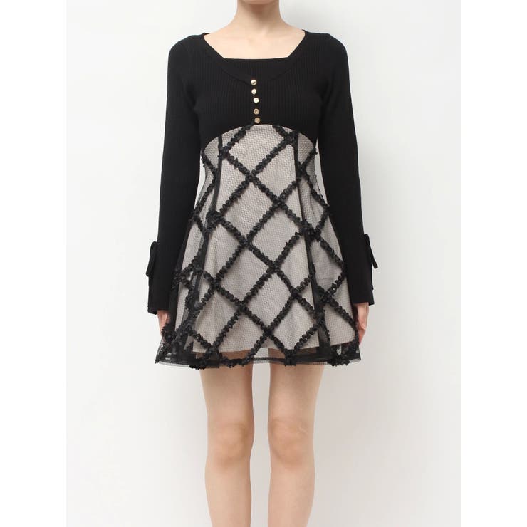 ドッキングフレアミニニットワンピース | RESEXXY | 詳細画像40 