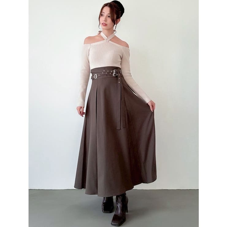 アイボリー | ランダムベルトフレアワンピース | RESEXXY