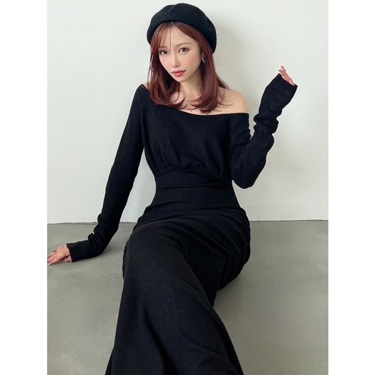 ルーズギャザーカットマーメイドワンピース | RESEXXY | 詳細画像3 