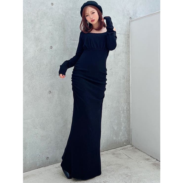 ルーズギャザーカットマーメイドワンピース | RESEXXY | 詳細画像4 