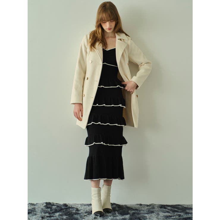 フリルデザインIラインニットワンピース | RESEXXY | 詳細画像20 