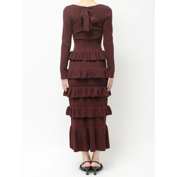 フリルデザインIラインニットワンピース | RESEXXY | 詳細画像23 