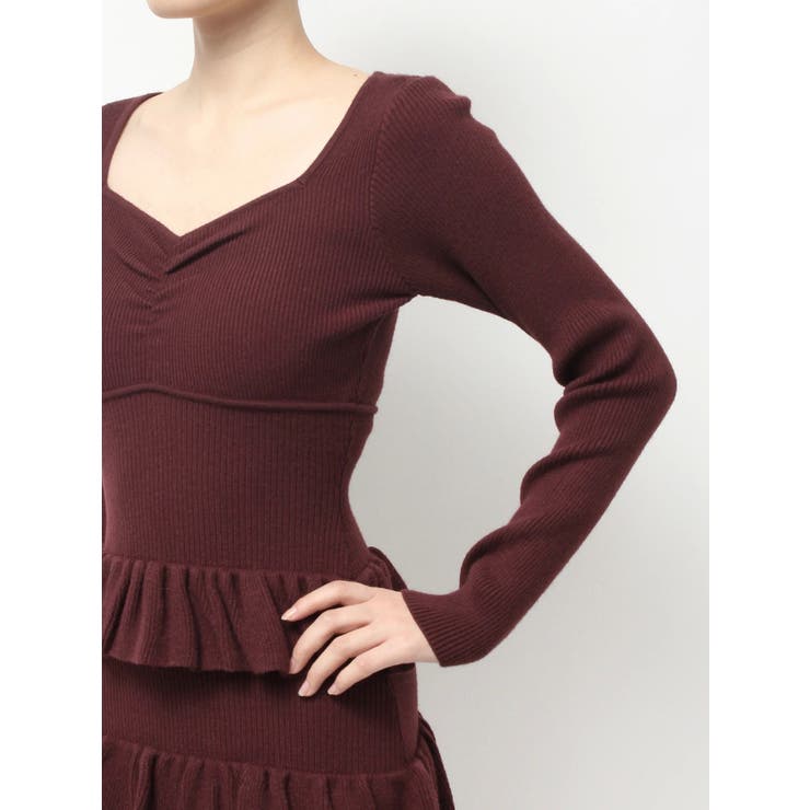 フリルデザインIラインニットワンピース | RESEXXY | 詳細画像25 