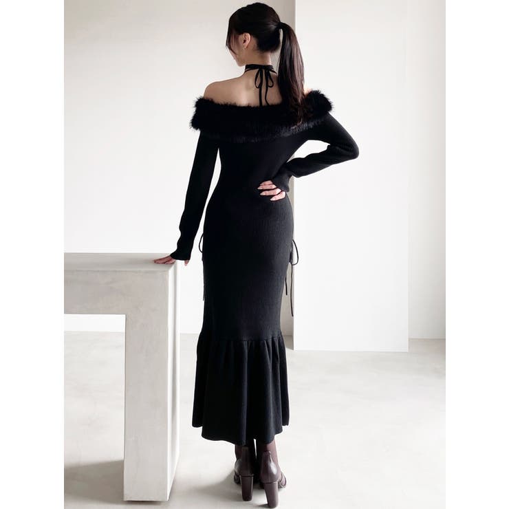 フェイクファートリムニットワンピース | RESEXXY | 詳細画像12 