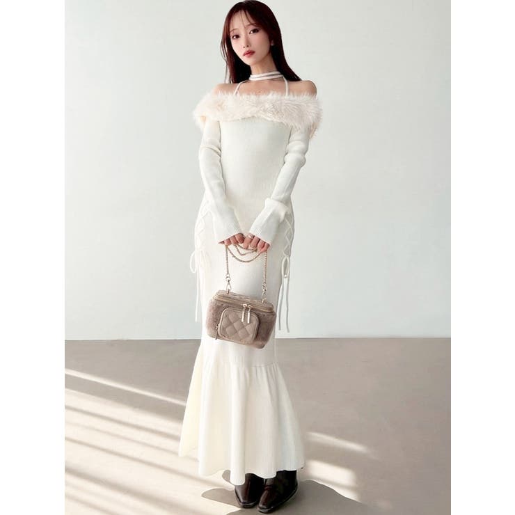 フェイクファートリムニットワンピース | RESEXXY | 詳細画像16 