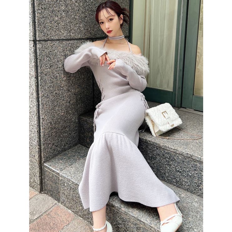 フェイクファートリムニットワンピース | RESEXXY | 詳細画像27 