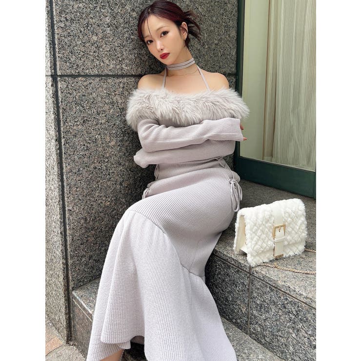 フェイクファートリムニットワンピース | RESEXXY | 詳細画像28 