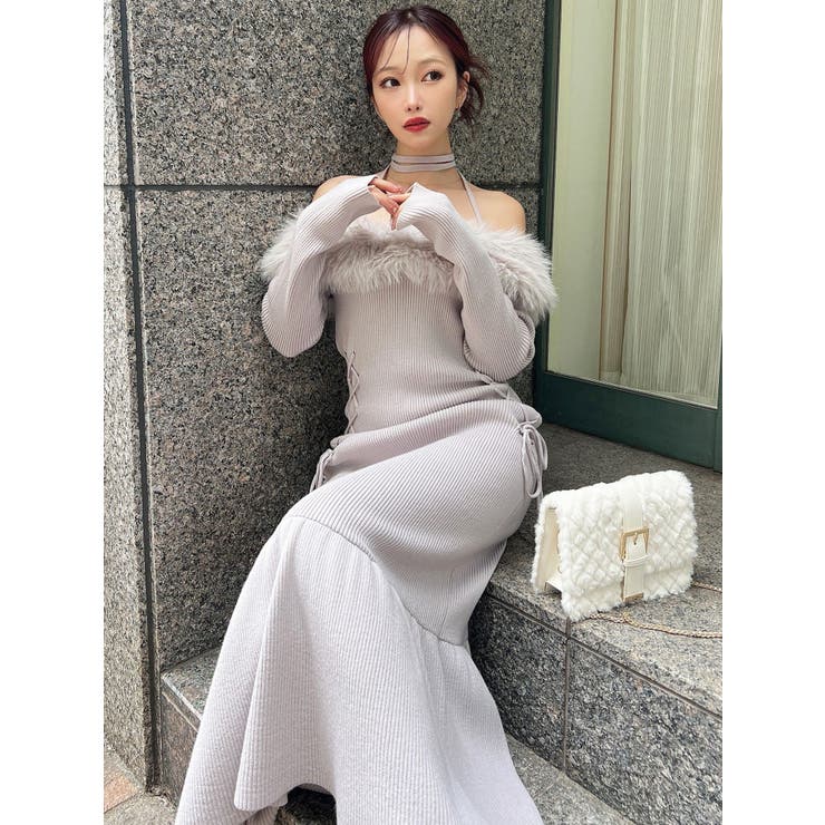 フェイクファートリムニットワンピース | RESEXXY | 詳細画像29 