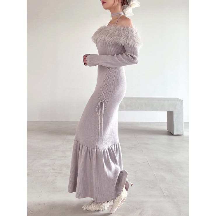 フェイクファートリムニットワンピース | RESEXXY | 詳細画像30 