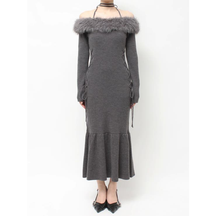 フェイクファートリムニットワンピース | RESEXXY | 詳細画像36 