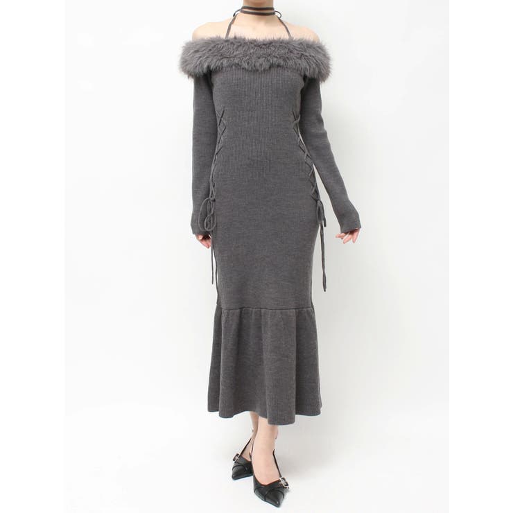 フェイクファートリムニットワンピース | RESEXXY | 詳細画像47 