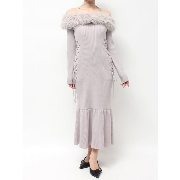 フェイクファートリムニットワンピース | RESEXXY | 詳細画像49 