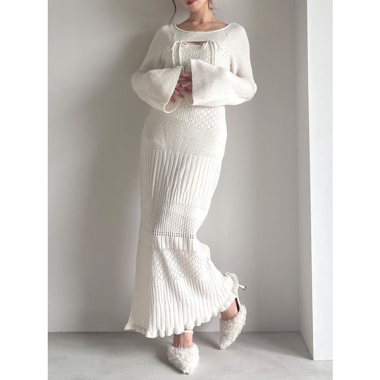 クロシェニットタイトワンピース[品番：MKSW0066903]｜RESEXXY