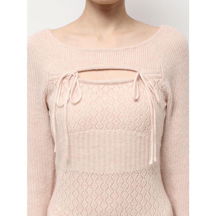 クロシェニットタイトワンピース[品番：MKSW0066903]｜RESEXXY