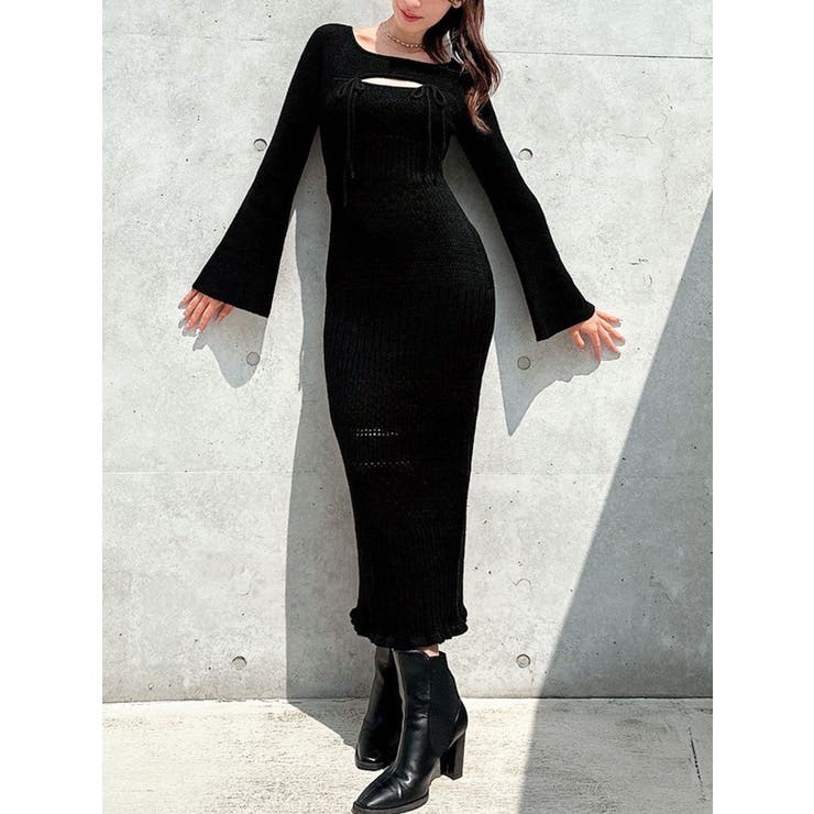 クロシェニットタイトワンピース[品番：MKSW0066903]｜RESEXXY