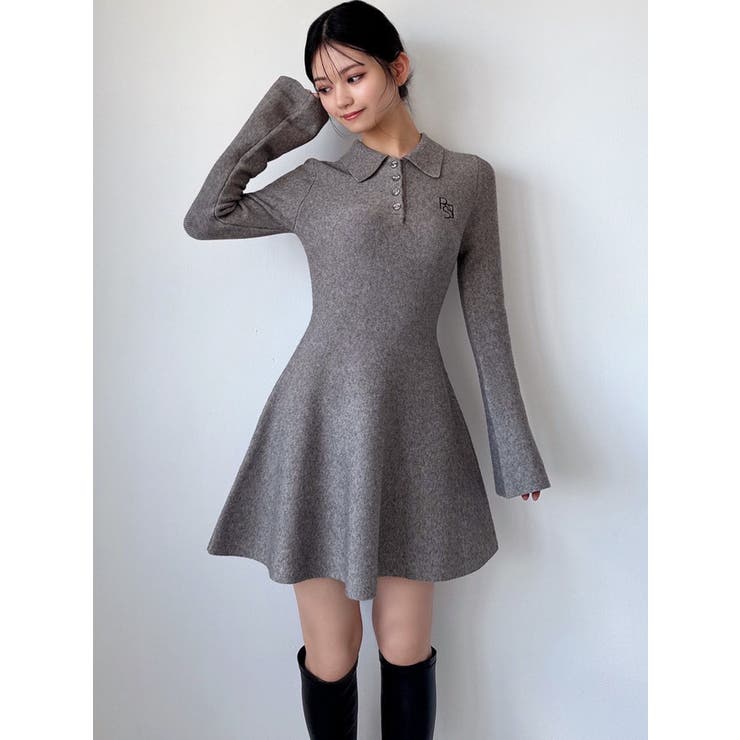 ニットポロワンピース[品番：MKSW0066867]｜RESEXXY（リゼクシー）の