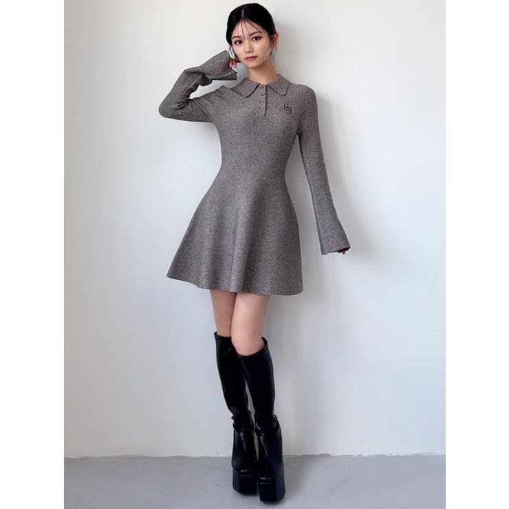 ニットポロワンピース[品番：MKSW0066867]｜RESEXXY（リゼクシー）の