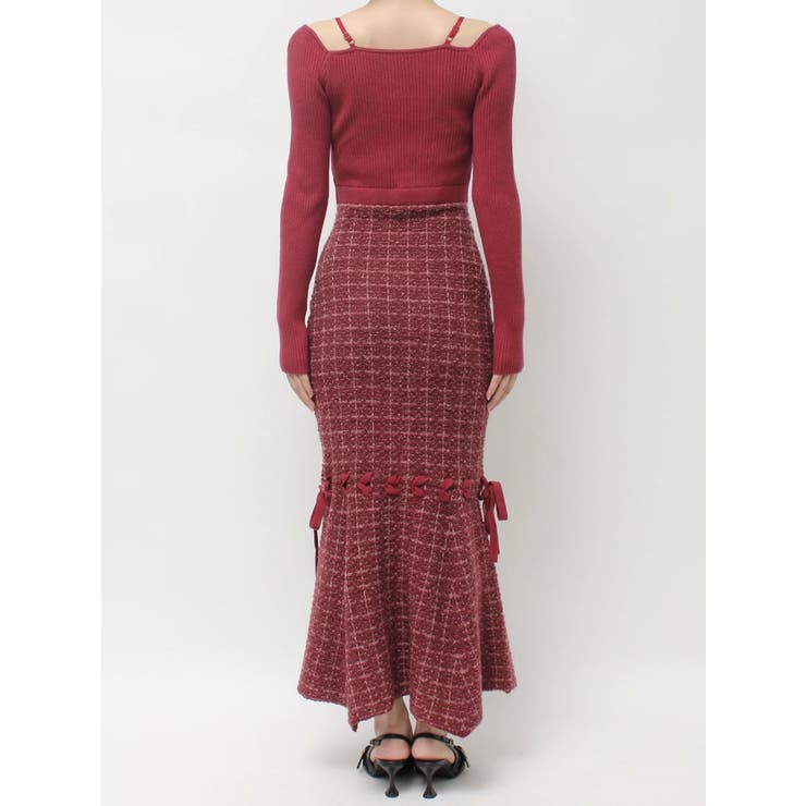 シアードッキングツイードニットワンピース | RESEXXY | 詳細画像21 