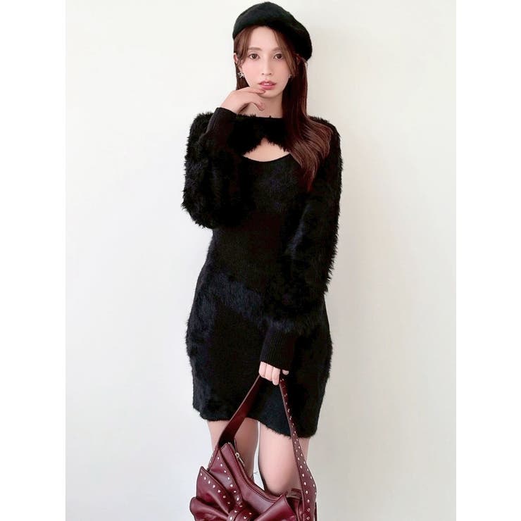 フェザーニットレイヤードワンピース | RESEXXY | 詳細画像15 