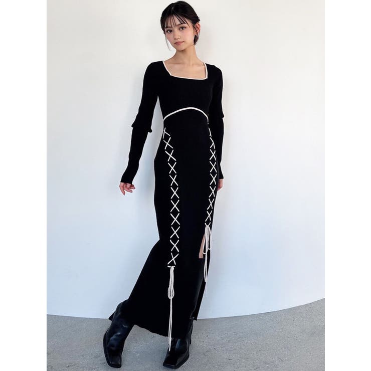 レースアップタイトニットワンピース | RESEXXY | 詳細画像21 