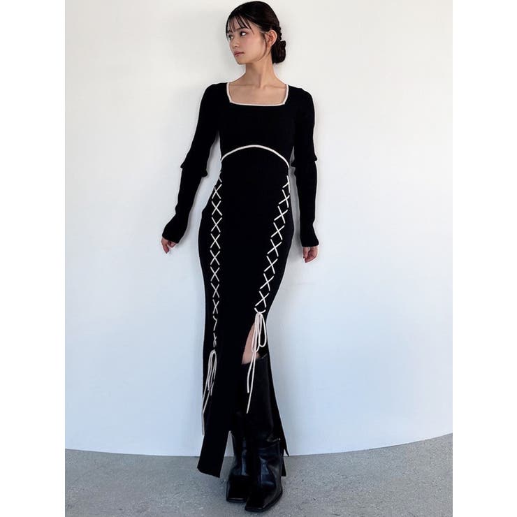 レースアップタイトニットワンピース | RESEXXY | 詳細画像22 