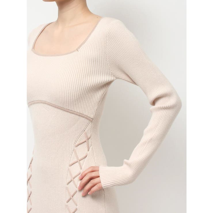 レースアップタイトニットワンピース | RESEXXY | 詳細画像32 