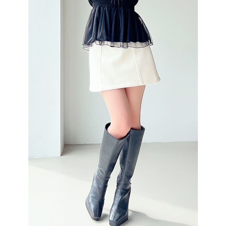 アイボリー | 台形ミニスカート | RESEXXY
