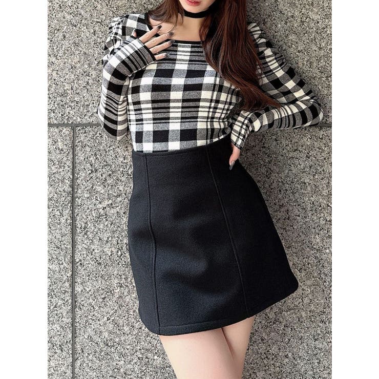 ブラック | 台形ミニスカート | RESEXXY