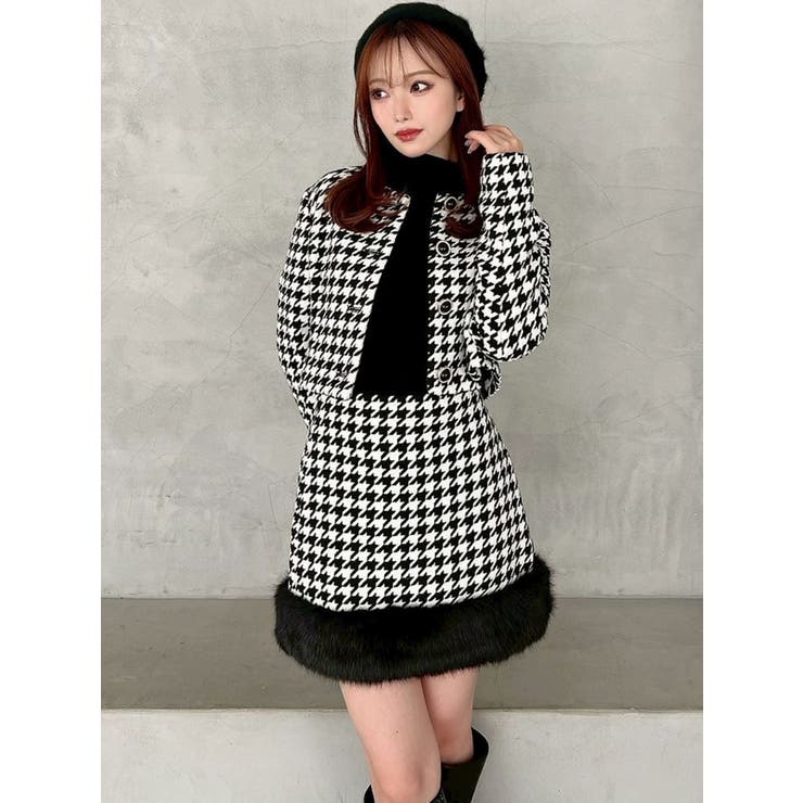 フェイクファーミニスカート【セットアップ着用可能】[品番