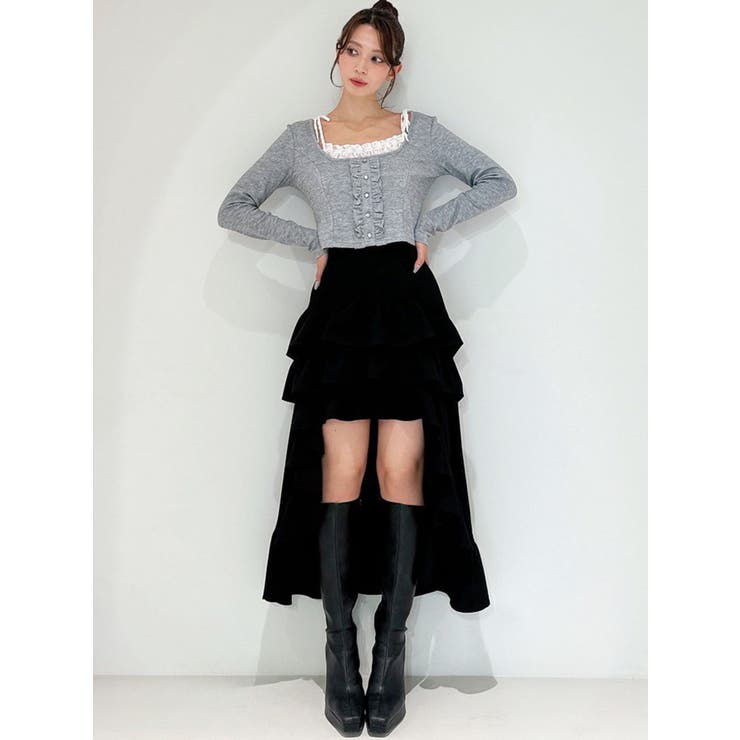 ランダムフリルボリュームスカート[品番：MKSW0066868]｜RESEXXY