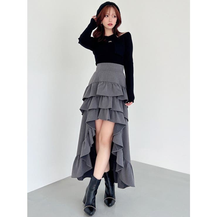 フリルボリュームスカート ランダムフリルボリュームスカート[品番：MKSW0066868]｜RESEXXY