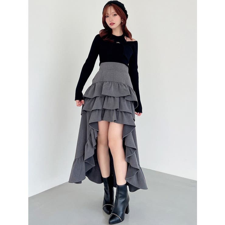 ランダムフリルボリュームスカート[品番：MKSW0066868]｜RESEXXY