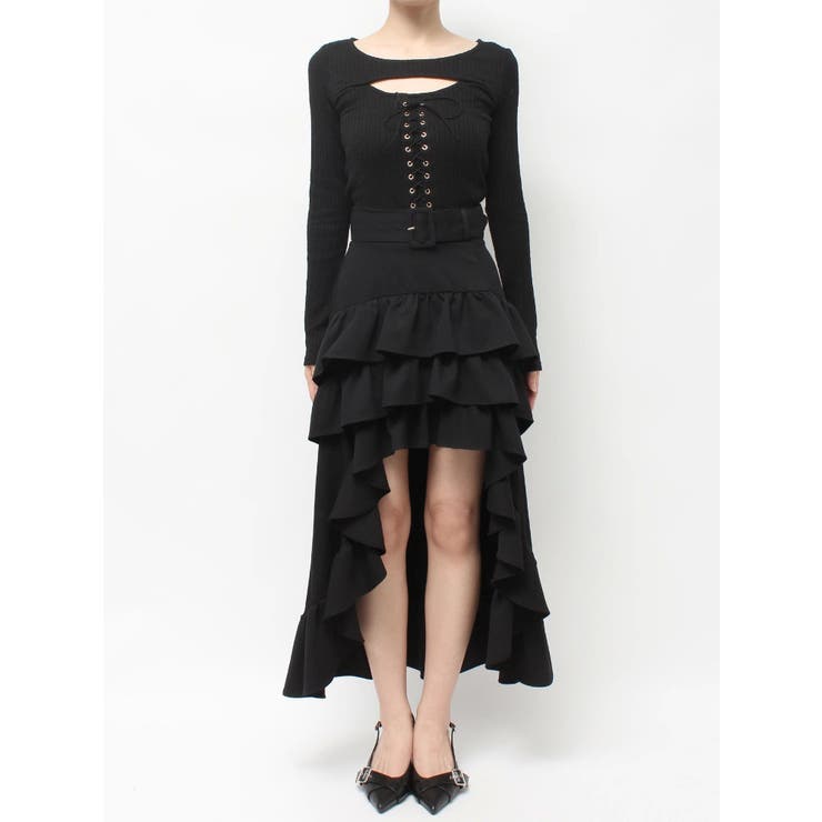 ランダムフリルボリュームスカート[品番：MKSW0066868]｜RESEXXY