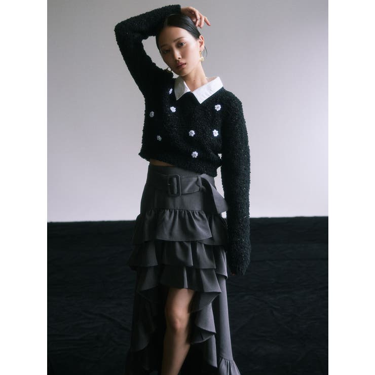 ランダムフリルボリュームスカート[品番：MKSW0066868]｜RESEXXY