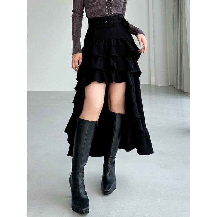 ランダムフリルボリュームスカート[品番：MKSW0066868]｜RESEXXY