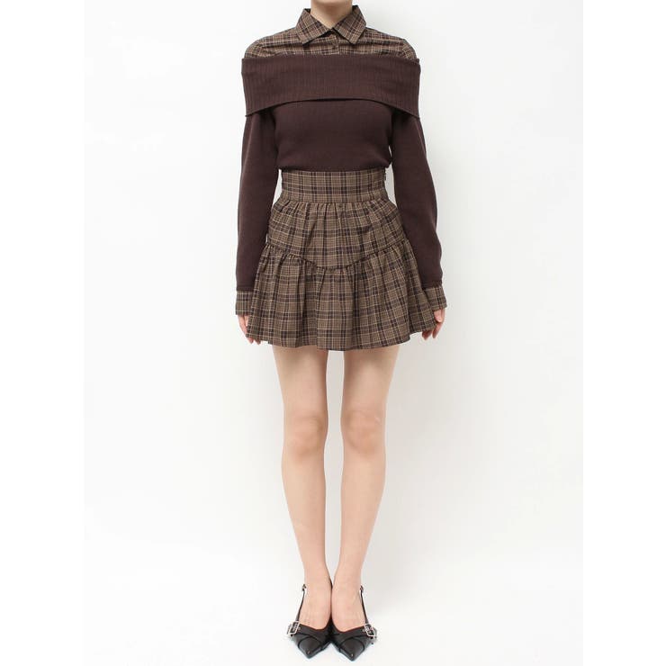 チェックミニフレアスカート【セットアップ着用可能】 | RESEXXY | 詳細画像49 